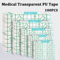 Bộ 100 Băng Keo Y Tế / / Băng Quấn pu / Màng Bọc Vết Thương / / Miếng Dán Chống Thấm Nước Thoáng Khí / Băng Keo Lớn / Miếng Dán Dính Cỡ Lớn