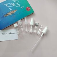 Bộ 100 chai xịt giọt 10ml, phun sương 10ml, nắp bật 10ml, nắp vặn nhôm 10ml - Lọ nhựa chiết mỹ phẩm