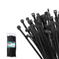 Bộ 100 dây rút nhựa đen 300x4.8mm TOTAL THTCTB30048