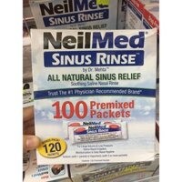 Bộ 100 Gói Muối rửa mũi Pha NeilMed Sinus Rinse