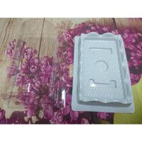 BỘ 100 HỘP NHỰA CHỮ NHẬT ĐỰNG BÁNH BÔNG LAN CUỘN BL89 14 X 7.5 X 7 CM