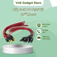 Bó 100 jack nguồn DC Đực ,Cái 5.5*2.1mm có dây dùng cho camera