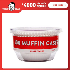 Bộ 100 khuôn giấy bánh Muffin UBL KC0331