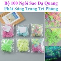 Bộ 100 Ngôi Sao Dạ Quang Phát Sáng Trang Trí Phòng Ngủ