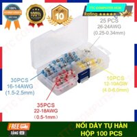 Bộ 100 Pcs Ống Co Nhiệt Bọc Đầu Nối Dây Điện Nhiệt Chống Thấm Nước Nhiều Màu