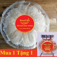 Bộ 100gr Yến Sào tinh chế Loại 1 Yến Sào Nha Trang Tặng 1 hộp đông trùng hạ thảo - Thương Hiệu NestViet