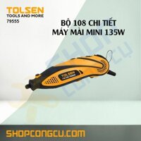 Bộ 108 chi tiết máy mài mini 135w Tolsen 79555
