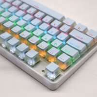 Bộ 108 Keycap Pudding ABS doubleshot cơ xuyên led nhiều màu, nút bàn phím dành cho bàn phím cơ layout tiêu chuẩn