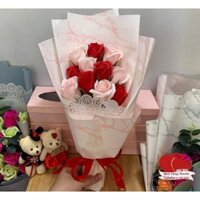 Bó 11 bông tone đỏ hồng sang trọng