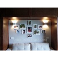 Bộ 11 khung ảnh treo tường và để bàn mặt kính giá rẻ ( 3 khung 15x21, 8 khung 10x15).