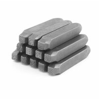 Bộ 12 Bộ Đấm Tem Vuông Boutique, Dụng Cụ Đấm Thép Da Gỗ, Để In Hình Trang Sức Kim Loại Da Gỗ