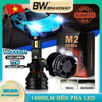 [Bộ 1/2 bóng]đèn pha led/cos led xe hơi/xe máy ô tô CanBus 100W 12V 24V 14000LM chân H4 H7 H11 9005 9006 HB3 HB4