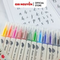 Bộ 12 Bút Dạ Pentel Brush Sign Pen SESW30C | Set Bút Dạ Calligraphy  Tươi Sáng| Gia Nguyễn - Pentel
