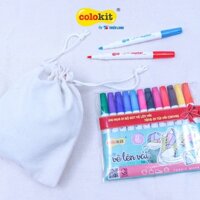 Bộ 12 bút vẽ áo, vẽ vải Thiên Long. - Văn phòng phẩm Bảo Quân