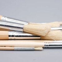 Bộ 12 cây cọ đầu tròn vẽ màu nước, acrylic, sơn dầu,... dùng cho họa sĩ chuyên nghiệp