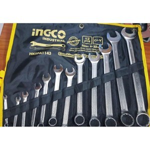 Bộ 12 cờ lê vòng miệng Ingco HKSPA1143