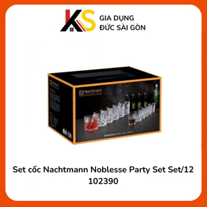 Bộ 12 cốc pha lê Nachtmann Noblesse 245 ml + 55ml