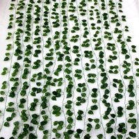 Bộ 12 dây lá giả 72 lá VI023 ( mỗi dây dài hơn 2m, kích thước lá khoảng 4cm), hoa giả trang trí