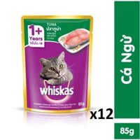 Bộ 12 gói Pate mèo lớn Whiskas vị Cá Ngừ 85g