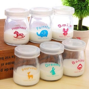 Bộ 12 hũ làm sữa chua bằng thủy tinh