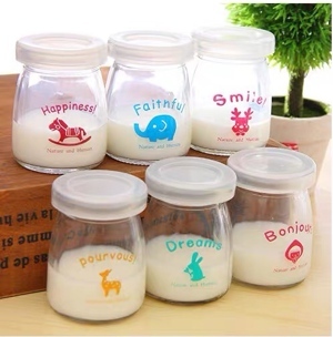 Bộ 12 hũ làm sữa chua bằng thủy tinh