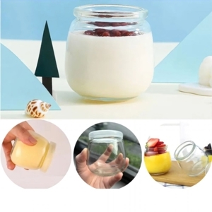 Bộ 12 hũ làm sữa chua bằng thủy tinh