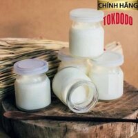 Bộ 12 Hũ Thủy Tinh Sọc Làm Sữa Chua,Caramen 100ml Caramen Chính Hãng TOKDODO