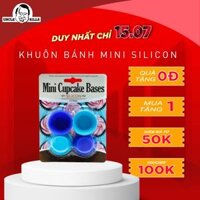 Bộ 12 Khuôn Bánh Mini Silicon Uncle Bills KC0088 - Xanh Dương - Xanh Da Trời