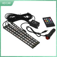 Bộ 12 Led gắn gầm ghế ô tô nháy theo điệu nhạc,có remote điều khiển từ xa - HD