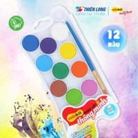 Bộ 12 Màu nước dạng nén Thiên Long Colokit WACO-C001 - 12 màu