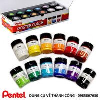 Bộ 12 màu Poster PENTEL (30ml/ lọ)