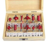 Bộ 12 Mũi Soi Cốt 6.35mm Chuyên Dùng Cho Máy Phay Cầm Tay, Máy Bàn Router Cốt 6.35mm