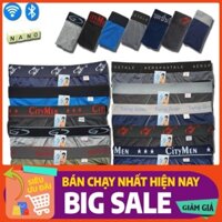 Bộ 12 Quần lót nam tam giác nhiều lưng vải 100% cotton cao cấp, co giãn 2 chiều, lưng thun 4cm, thấm hút, độ bền cao