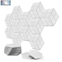 Bộ 12 Tấm Xốp Cách Âm Tự Dính 13.8 X 12 X0.4Inch Màu Xám Tiện Dụng Cho Studio / Thu Âm / Văn Phòng