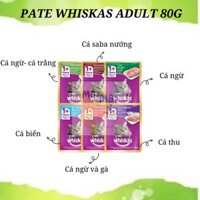 Bộ 12 túi thức ăn cho mèo Whiskas vị cá thu 80g/túi