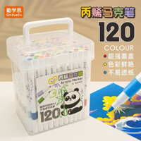 BỘ 120 bút màu CAO CẤP ACRYLIC marker vẽ được trên nhựa, đá, thuỷ tinh, kim loại đa năng