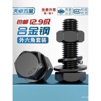 Bộ 12.9 ốc vít lục giác ngoài, phụ kiện vít hoàn chỉnh, bu lông cường độ cao M6M8-M24mm