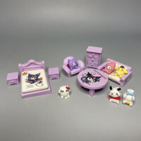 Bộ 13 Đồ Nội Thất Thu Nhỏ - Hello Kitty Sanrio, Thiết Kế Nghệ Thuật Nhiều Màu Sắc, Hoàn Hảo Cho Văn Phòng & Trang Trí Nhà, Quà Tặng Lý Tưởng Cho Halloween, Giáng Sinh, Lễ Tạ Ơn