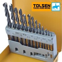 Bộ 13 Mũi Khoan Kim Loại Sắt Gỗ DIN338 HSS TOLSEN 75080