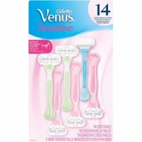 Bộ 14 dao cạo 3 lưỡi cho nữ Gillette Venus Sensitive kèm 1 dao tạo kiểu cho vùng Bikini