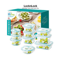 Bộ 15 Hộp Nhựa Tritan Lock&Lock Bisfree LBF631S15 (Tritan là dòng nhựa cao cấp nhất chịu nhiệt an toàn)