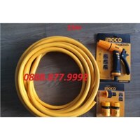 Bộ 15 mét ống nhựa PVC Fi21 khớp nối ống vòi xịt rữa tưới cây chỉnh tia đa năng INGCO HWSG032 HHCS03122 HPH2001
