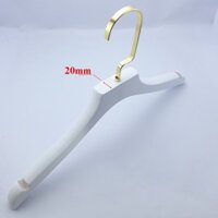 Bộ 15 Móc Áo Nữ Bằng Gỗ Tự Nhiên Sơn Trắng Luxury Vai Dày 20 mm Lên Phom Chuẩn Đẹp(SPE-15MGNTV-2-VV10)