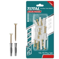 Bộ 15 tắc kê và vít 3.5x70mm Total WJNAK3507012