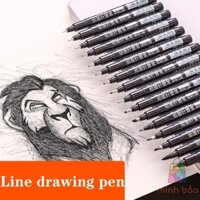 BỘ 16 CÂY BÚT LINE ĐI NÉT KHÁNG NƯỚC MARIE'S C7806 (16 NÉT, MỰC ĐEN)