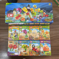 Bộ 16 mô hình lắp ráp Khủng long, Plant Zombie