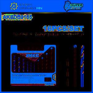 Bộ 16 mũi khoan kim loại, bắt vít Ingco AKSDB9165