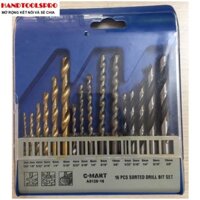 Bộ 16 mũi khoan Sắt gỗ bê tông Cmart a0120-16