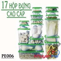 Bộ 17 Hộp Đựng Thức Ăn Cao Cấp