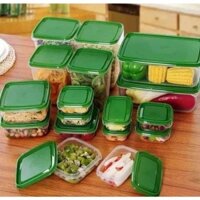 Bộ 17 hộp nhựa Cao cấp đựng thực phẩm bảo quản tủ lạnh